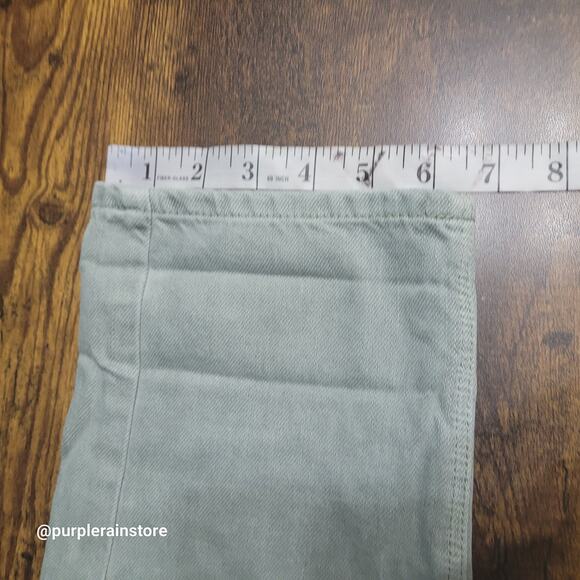 American Eagle Mom Jeans 6 Straight Sage Green Comfort Stretch Waistband NWT - Picture 12 of 13